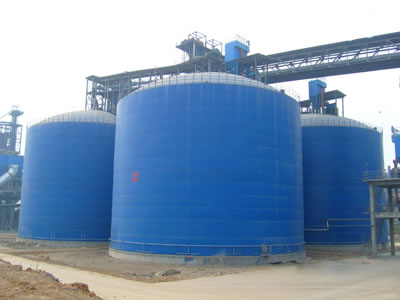 光山水泥钢板库改造