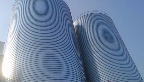 光山2座混凝土高架卷板仓